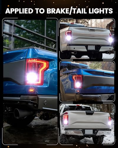 Image of LASFIT D2 3157 LED Bulbs Reverse Light, 3057 3156 4157 Back Up Lights Built in Resistor, Anti Hyper Flash Canbus DRL Turn Signal Parking Lights, No Load Resistor Need, 6000K Xenon White, Packe of 2