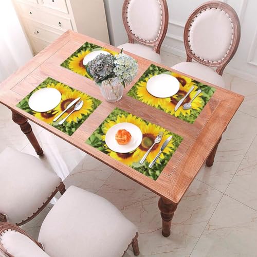 Set de table lavable anti-tache en PVC forme cœur pour table propre sans effort