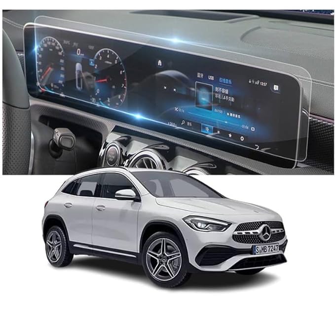 9H Unbreakable Screen Protector Compatible with Mercedes-Benz GLA 200d Touch Screen Infotainment 10.25 Inch (2021 Facelift) It's Flexible not Glass [Transparent]
