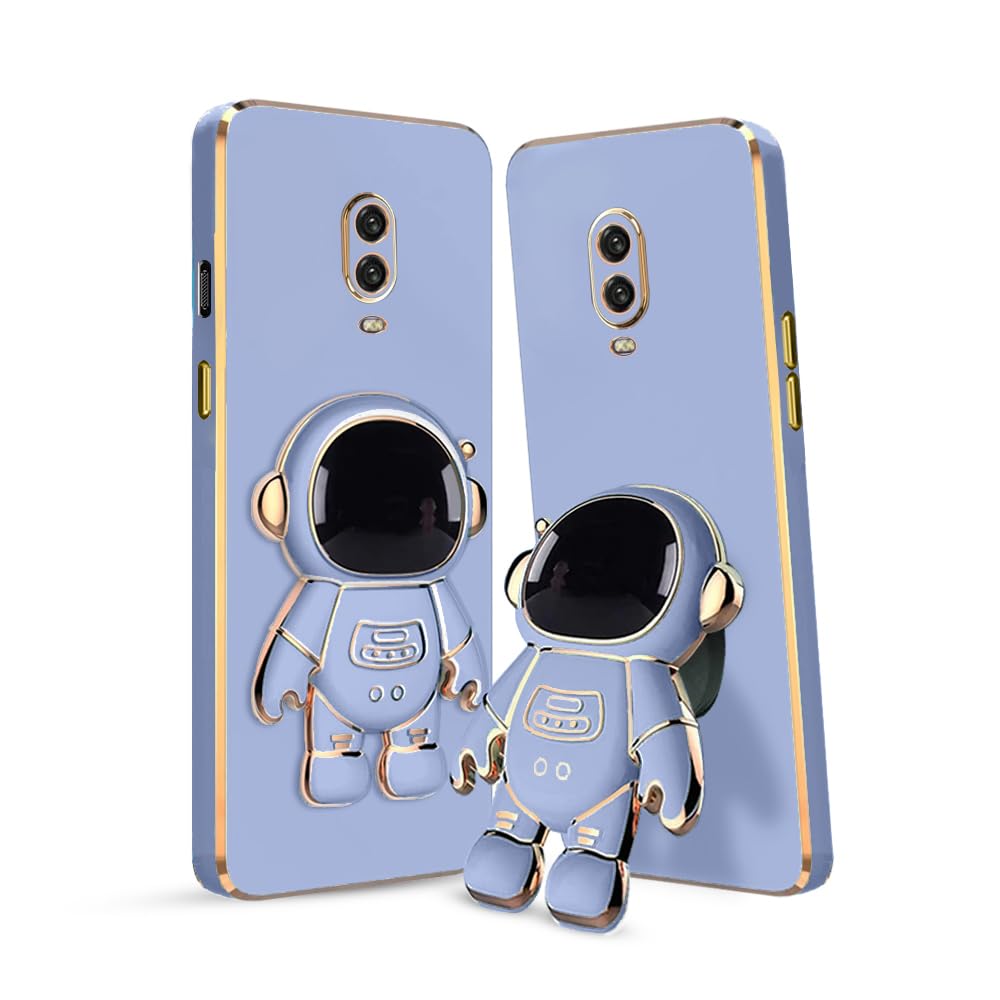 KARWAN®️ 3D Astronaut with Folding Stand Back Cover Case Compatible for OnePlus 6T | Slim electroplated case | Stand case | Soft TPU | Space Astro Theme | Camera Protection-Blue (B0C7LD2GN2) Amazon Price History, Amazon Price Tracker