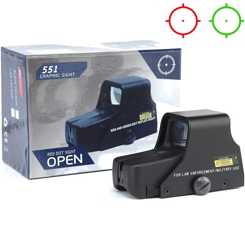 Holographic Sight 551 Red Dot Sight for Metal Green & Red Dot Sight Scope