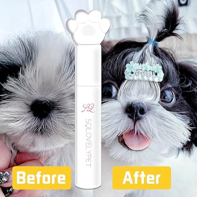 Pet Hair Styling Gel Eyelashes Nose Hair for Dogs, Cats, Schnauzer, Maltese, Long Hair Small Dogs-he3wtAYO