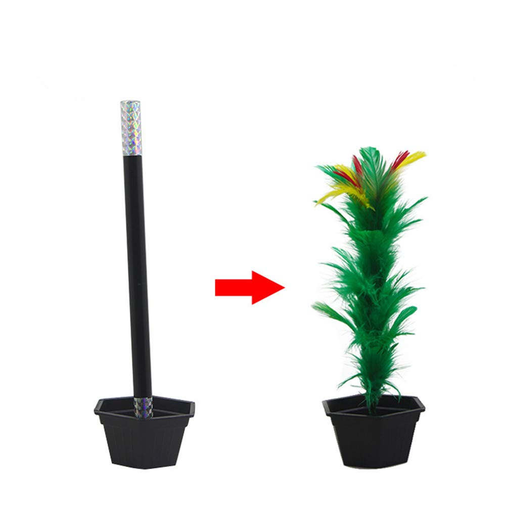 Shinena Magical Appearing Flower Magic Wand to Flower Easy Magic Tricks for Teenagers Funny Toys Magic Show Performance Prop for Adults Teenagers,Ideal Gift for Birthday , Magic Flower Pot & Wand