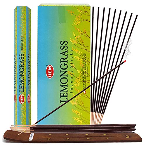 TRUMIRI Lemongrass Incense Sticks & Holder Bundle
