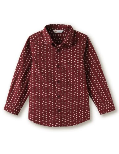 Image of Amazon Brand - Symbol Boys Regular Cotton All Over Printed Full Sleeve Shirt