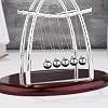 Newtons Cradle Balance Balls Office Decorations for Work Science Physics Gadget Plastic Base Pendelum Balls Desk Decor Swinging Kinetic Motion Toy Cool Desk & Office Accessories (5 Beads)