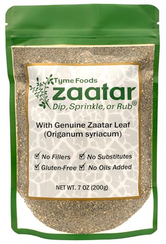Zaatar by Tyme Foods – Zaatar Seasoning with Genuine Hyssop Herb/Zaatar Spice - Fresh Za'atar Seasoning Blend Mixed in USA