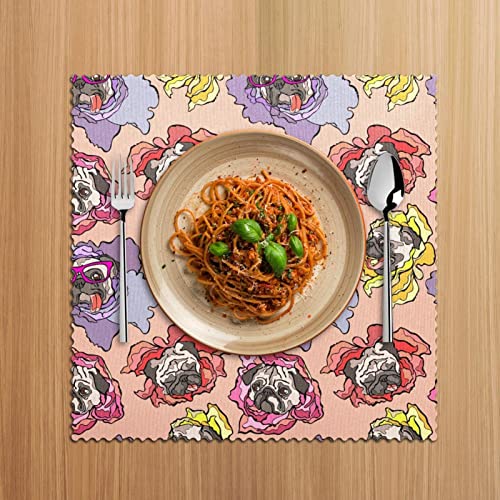 Set de table à fleurs anti-rayures pour retrouver le plaisir des repas sereins - 6