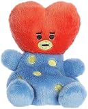 Aurora Lovable BT21 Palm Pals TATA Stuffed Animal - Collectible Fun - Delightful Cuteness - Red 5 Inches