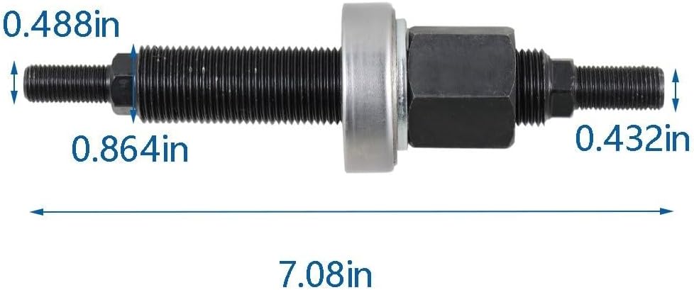 Black Harmonic Balancer Installation Steel Tool Fit For Small Block Chevy OEM Genuine Replacement