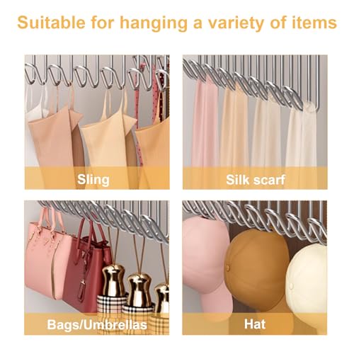 CHENGCKJ 3 Stück Gürtelhalter, Holz Kleiderbügel mit 8 Haken 360 Grad Drehbarer Krawattenbügel Platzsparende Gürtelhalter Schrank Organizer Aufbewahrung für Schals Krawatten Gürtel Socken