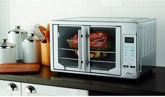 Oster Convection Oven, 8-in-1 Countertop Toaster Oven, XL Fits 2 16