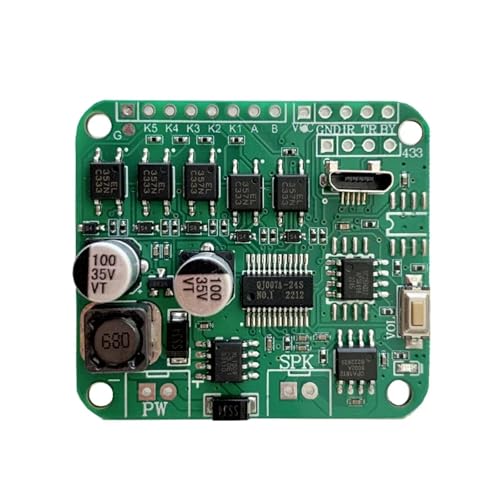 1 �� 5 �E�F�C�����g���K�[�T�E���h���W���[�� MP3 �������W���[�� UART I/O �T�E���h PCB �{�[�h�T�|�[�g�����u���[�h�L���X�g�p�}�C�N�� USB �_�E�����[�h