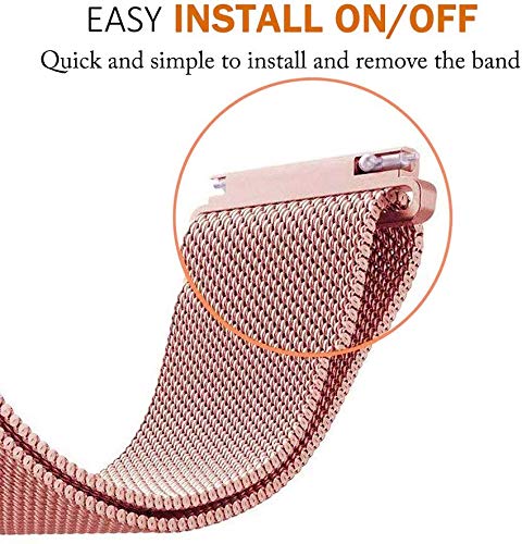 Image of Magnetic Milanese Metal Chain Watch Band - Adjustable Loop Strap | Compatible With Noisefit Endure Watch Only