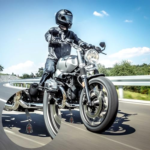 Image of Motorcycle Bell Guardian Angel Charm - Weather-resistant Good Luck Gremlin Bells With Gift Box, Legend Card, Keychain