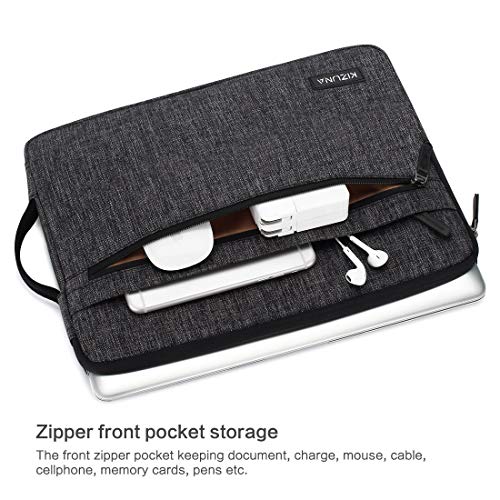 KIZUNA Grey Water-Resistant Laptop Sleeve 13-13.3" IdeaPad Flex 5i / MacBook Air 2017 / Lenovo ThinkPad X1 Carbon / Yoga