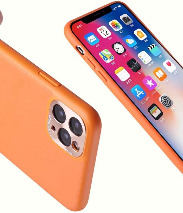 Funda premium de piel auténtica verde para Apple iPhone 11 6