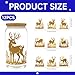CHNVICK UV DTF Cup Wrap for 16 oz, 12 Sheets Christmas Reindeer High Viscosity UV DTF Transfe Stickers Suitable for Decoration in Shops, Cake Shops, Fruit Shops