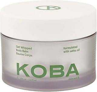 KOBA Get Whipped Body Balm - For Women & Men - Hydrating Firming Balm - Dry to Very Dry Skin - Woody, Floral, Fresh Fragrance - Natural - Vegan - Safou Oil - Olive & Shea Butter - L-Carnitine (200 ml)