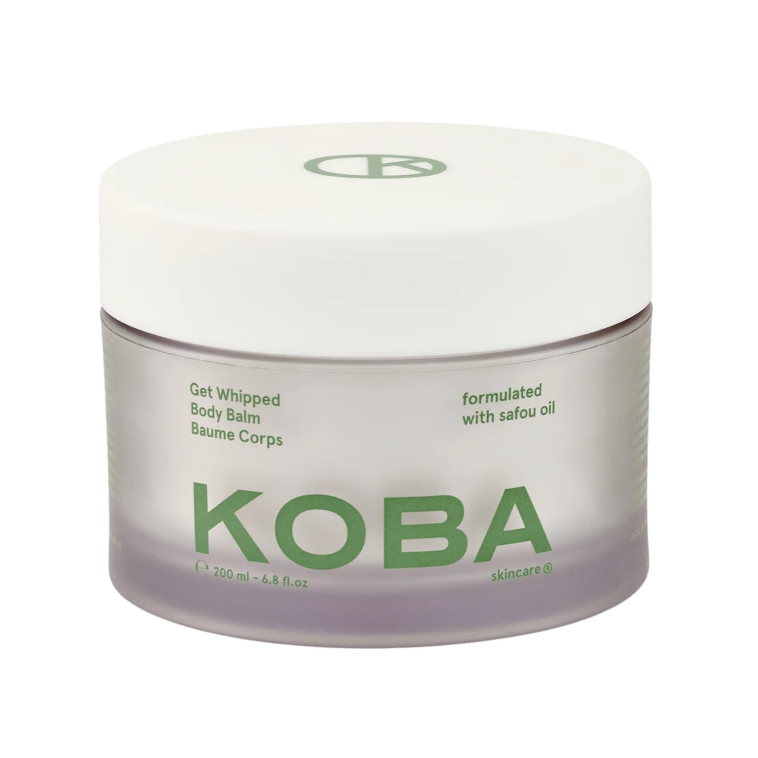 KOBA Get Whipped Body Balm - For Women & Men - Hydrating Firming Balm - Dry to Very Dry Skin - Woody, Floral, Fresh Fragrance - Natural - Vegan - Safou Oil - Olive & Shea Butter - L-Carnitine (200 ml)