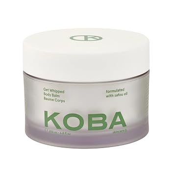 KOBA Get Whipped Body Balm - For Women & Men - Hydrating Firming Balm - Dry to Very Dry Skin - Woody, Floral, Fresh Fragrance - Natural - Vegan - Safou Oil - Olive & Shea Butter - L-Carnitine 200 ml
