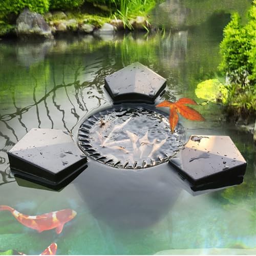 Skimmer galleggiante a ventosa – Pulitore automatico per piscine ed estrattore di superfici per laghetti e piscine, 43 W, efficiente purificatore d'acqua