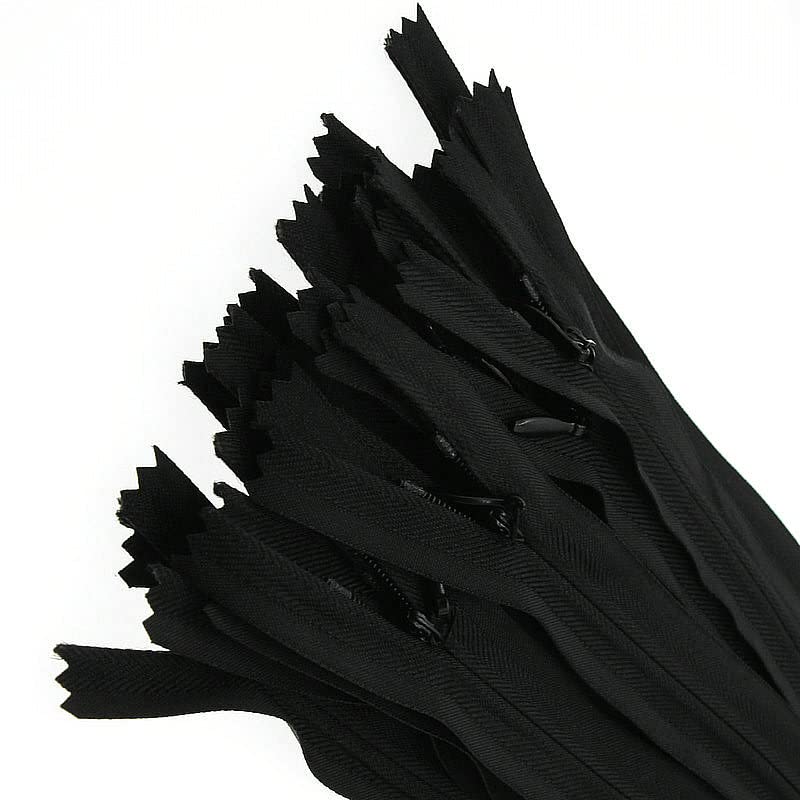 16 Inch Nylon Invisible Zipper, Close End Hidden Zipper for Sewing, Handmade, Clothes, Garment, Bags, Home Textile, Tailor Sewer Crafter's Special (25PCS, Black) YIGUANXIN โ image 1