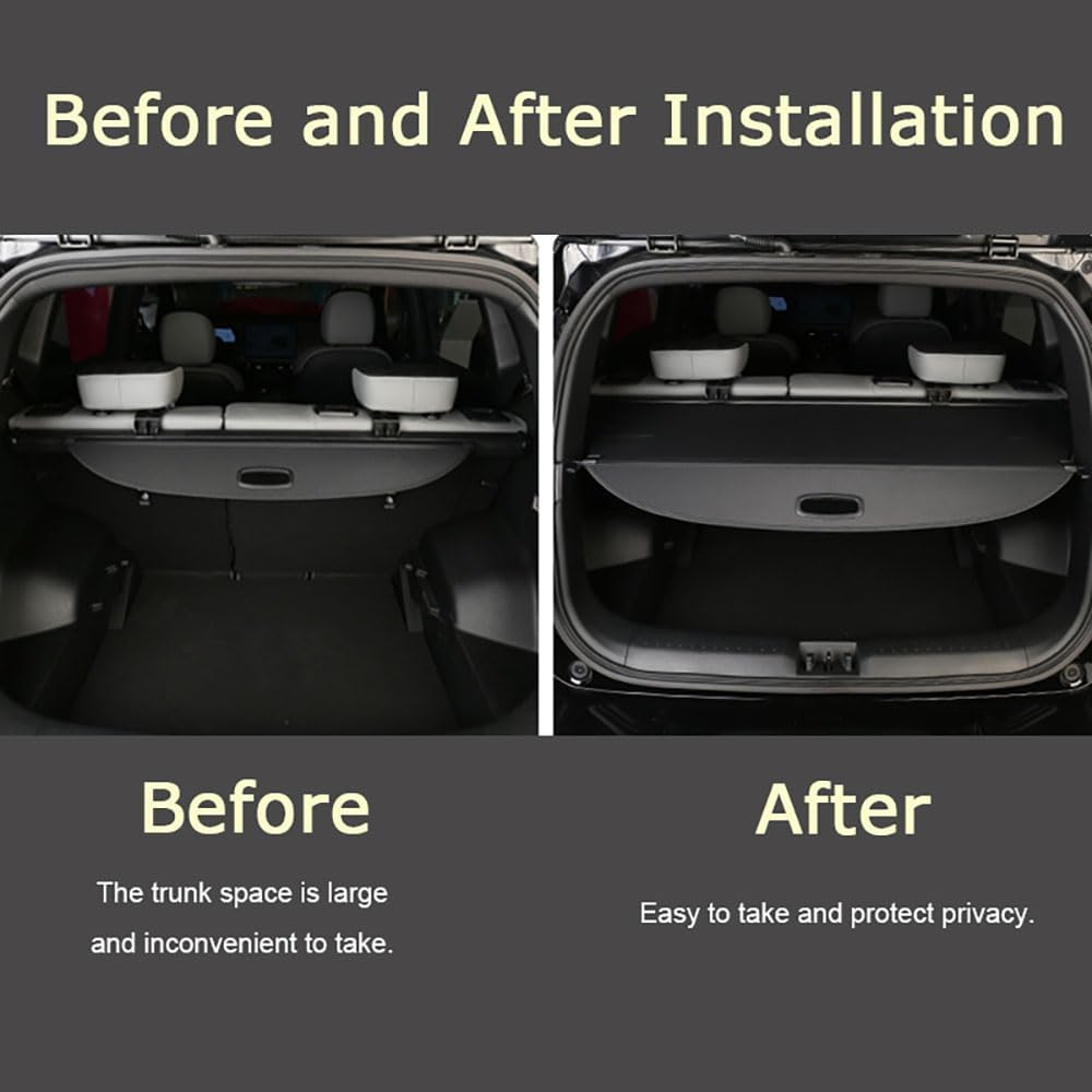 Voiture Étagère Coffre Arrière Rétractable,pour Hyundai Santa Fe 2019-2023 Cache Bagages Housse Colis Cargo Rangement Partition Bouclier Couverture