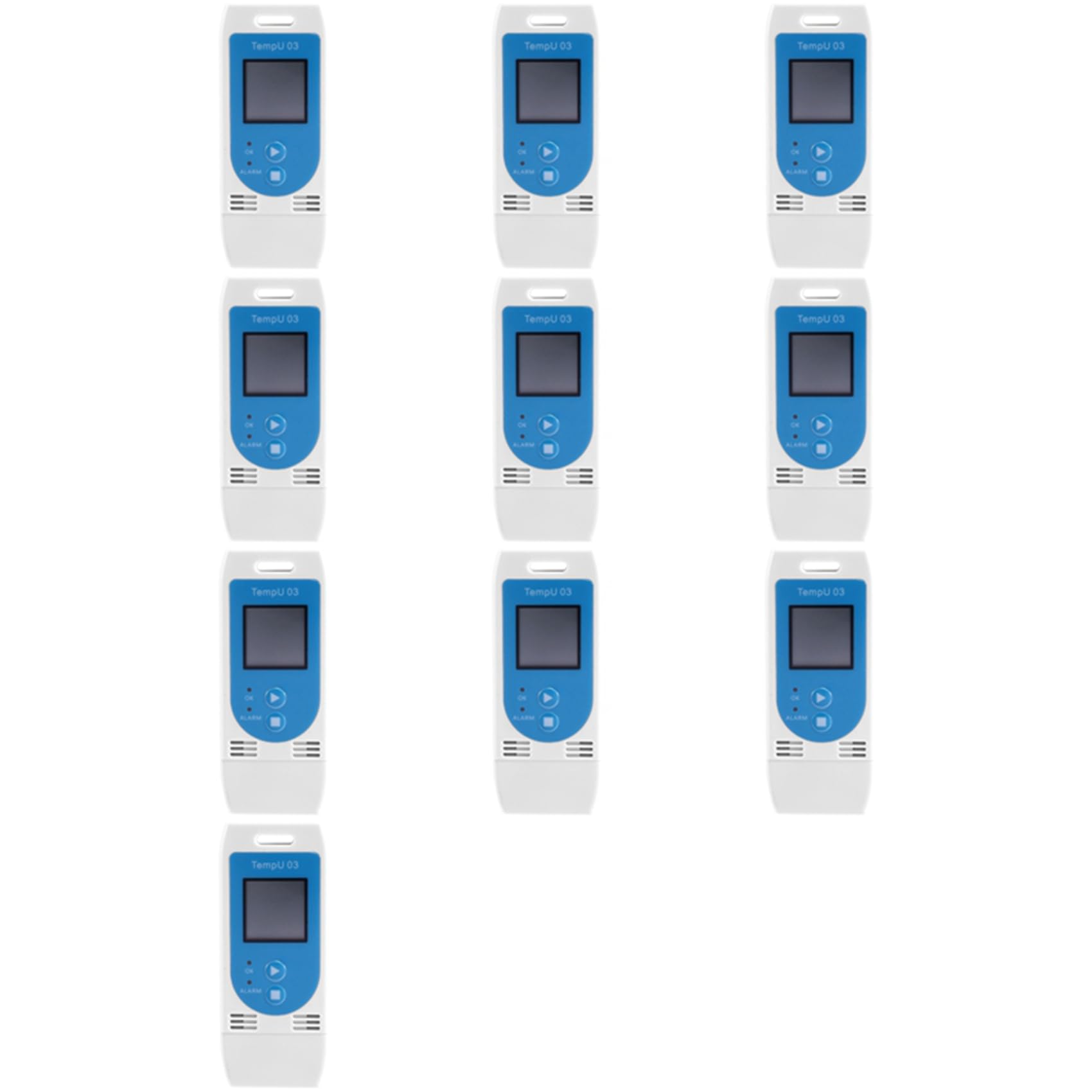 10X TempU 03 Registrador de Datos de Temperatura y Humedad USB Registrador de Datos de Temperatura Medidor de Grabación de Humedad con Capacidad de 32,000