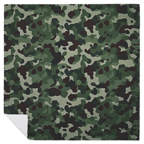 Servilletas de Tela con Estampado Camuflaje Verde Reutilizables miniatura 6