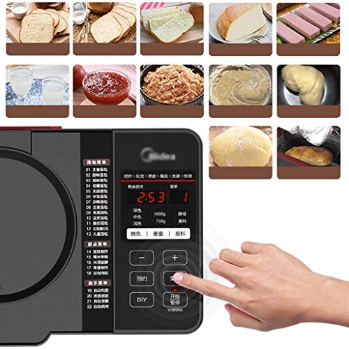 XDQMBJ Brotbackautomaten, automatische intelligente Haus Brotbackautomaten Pasta-Backen integrierte, intelligente… – Bild 7