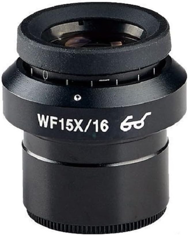 Microscope Accessories Kit for Stereo Microscope Eyepiece WF10X WF12.5X WF15X WF20X WF25X WF30X Diameter 30mm Diopter Adjustable High Eye Point Wide Field Microscope Slides(WF10X-22)