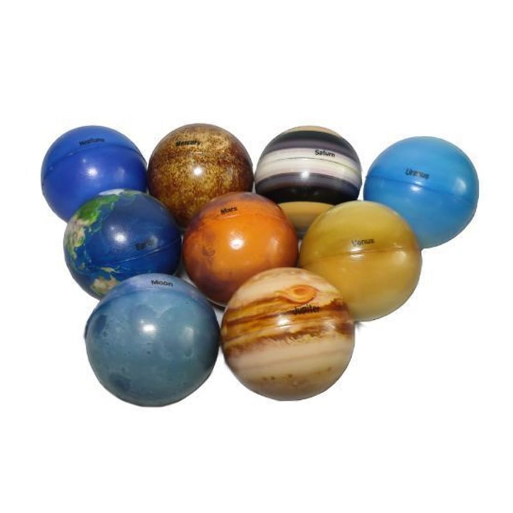 Solar System Stress Ball Planets Space Educational Toys Anti Stress Planets Balls 9PCS.