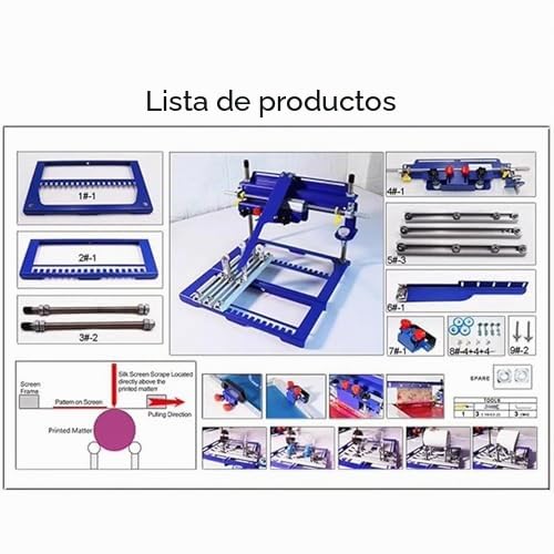 Máquina de serigrafía de botellas cilíndricas, diseño curvado manual, área de impresión de 260 x 450 mm para botellas cilíndricas y cónicas