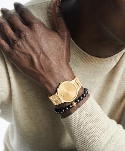 Image of Movado Bold Horizon Ultra Thin Watch for Men and Women - Swiss Made - Water Resistant 3ATM /30 Meters - Sleek and Slim Premium Luxury Wristwatch for Everyone - 40mm