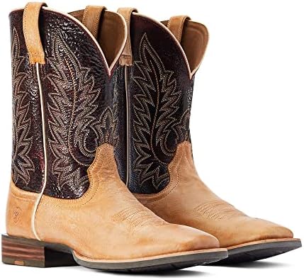 Ariat Mens Ridin High Western Boot Desert Tan/Dark Brick 10.5 | Image 3
