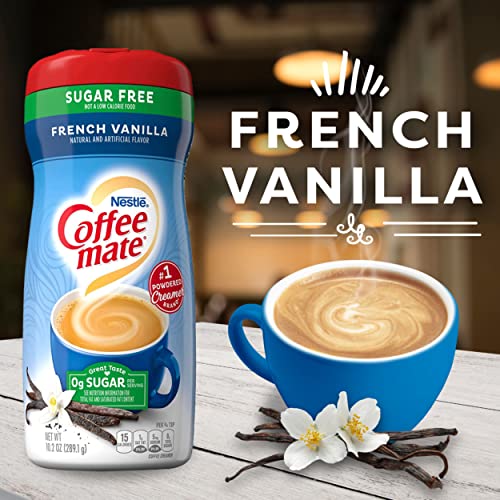 Coffee Mate 11001898 Nestle Coffee Mate Sugar Free French Vanilla Coffee Creamer Powder thumb #1