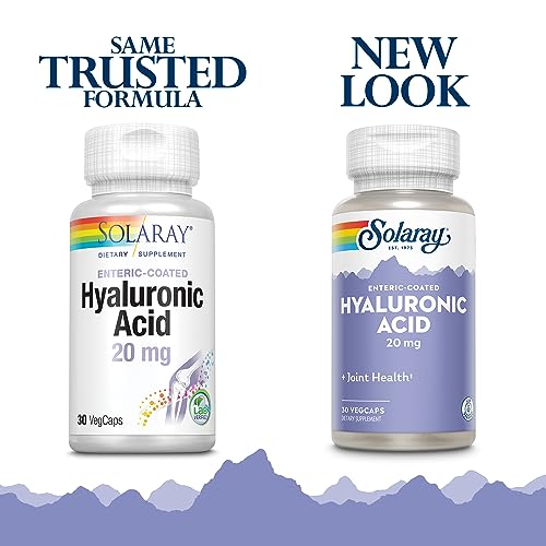 Image of SOLARAY Hyaluronic Acid, 30 VegCaps | Supports Healthy Joint Comfort, Supports Skin Health, With Vitamin C