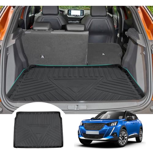 Tapis de coffre Peugeot 2008 haute finition en TPE robuste pour plancher supérieur