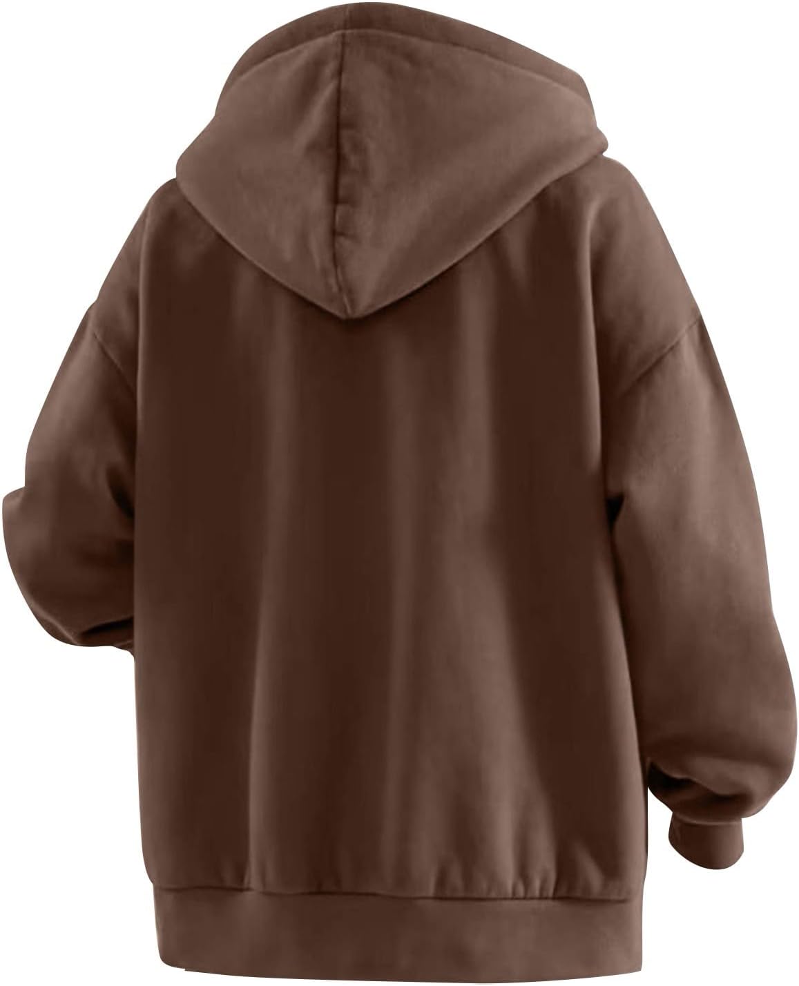 Dninmim Men's Zipper Hoodie Fall Hooded Sweatshirt Cardigan Solid Color Jackets Outerwear Loose Hoode