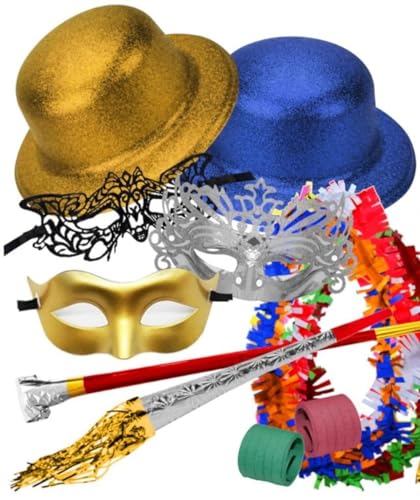 Lote de 5 Bolsas de Cotillones Decorativos "Deluxe". Cotillón para Fiestas y Eventos. Decoración Original para Bodas, Comuniones, Cumpleaños y Fin de Año (Nochevieja). DC