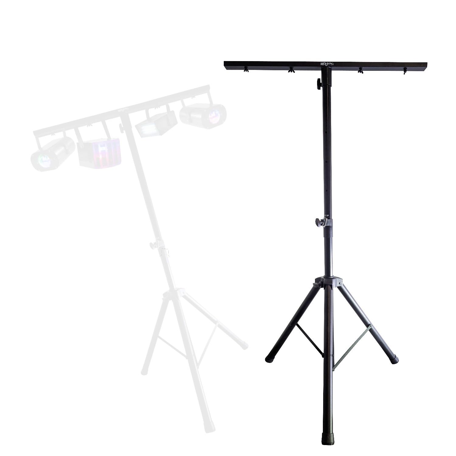 MOOVING LIGHT & SOUND - Piedino Luce DJ ML-SUPPORT-DJLIGHT 1m60 Regolabile