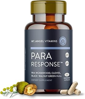Mt. Angel Vitamins - para Response | Intestinal Health Support, Digestive Aid, Eliminate Unwanted Organism | Black Walnut Wormwood | Non-GMO, Vegan, 60 Vegetarian Capsules