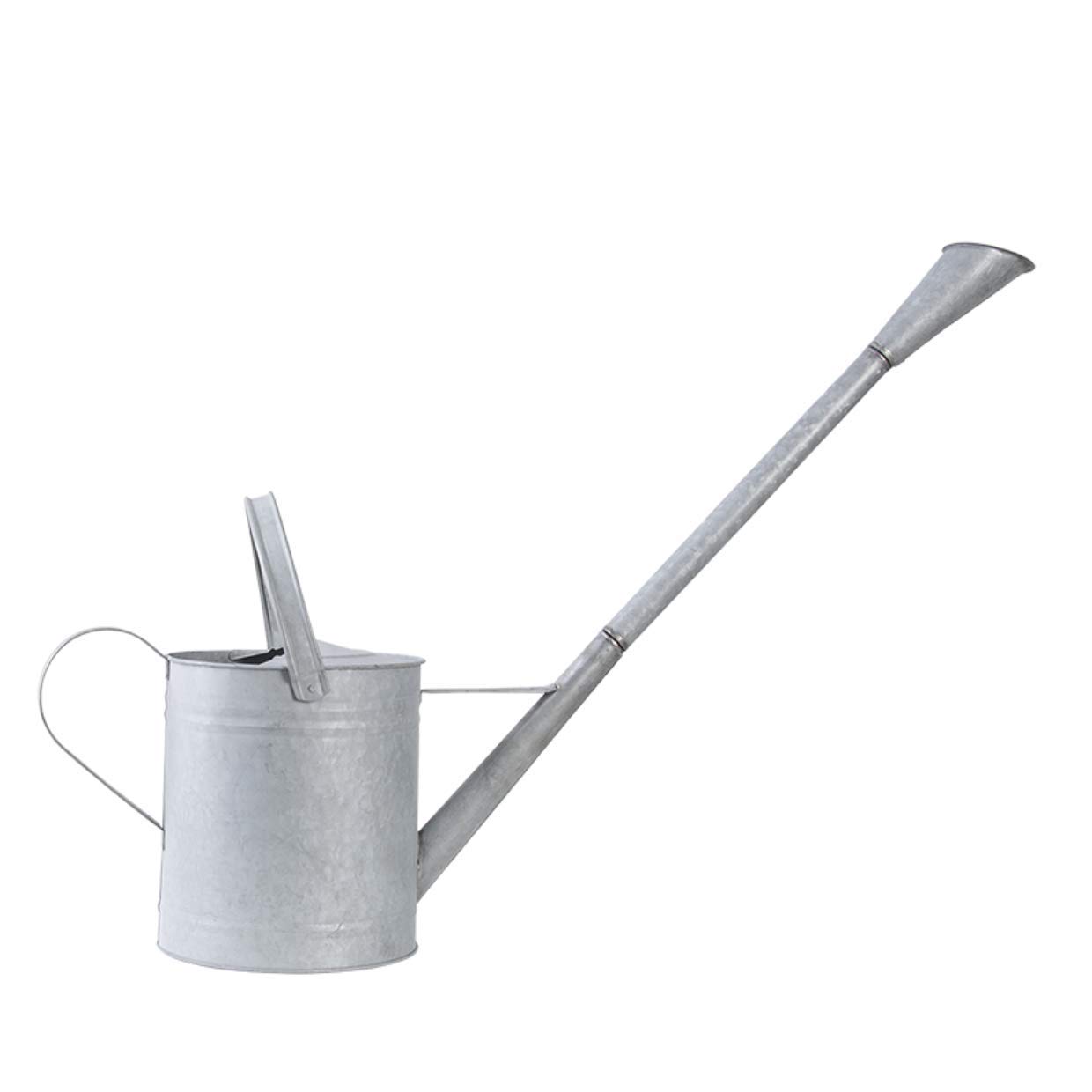 Esschert Design Annaffiatoio in zinco anticato, 6,2 litri, tubo extra lungo, per giardino