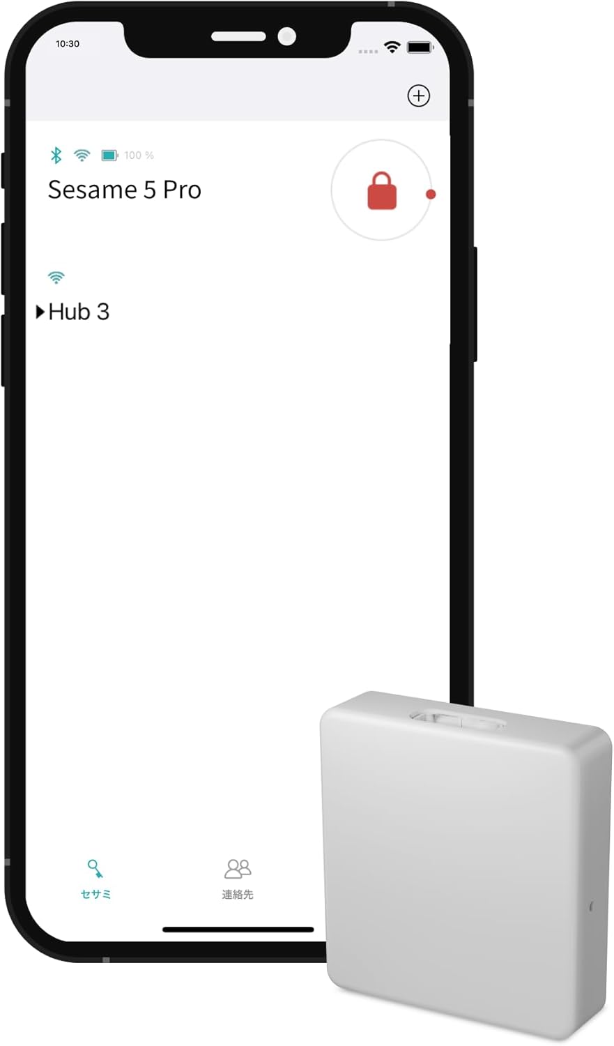 Hub3 WiFi for Sesame Smart Lock 5/5Pro/5US, Remote Lock/Unlock, Compatible with Alexa, Google Assistant, Siri, Apple Watch, Smart Home, WiFi Matter Compatible (White)