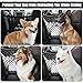 Nogeqi Dog Car Barrier Safety Divider, Dog Barrier for SUV with Cars Mesh Organizer with Organizers and Storage, Pet Barriers for Car Easy Install Stretchable for Makes Trips Easier, 2 Layer