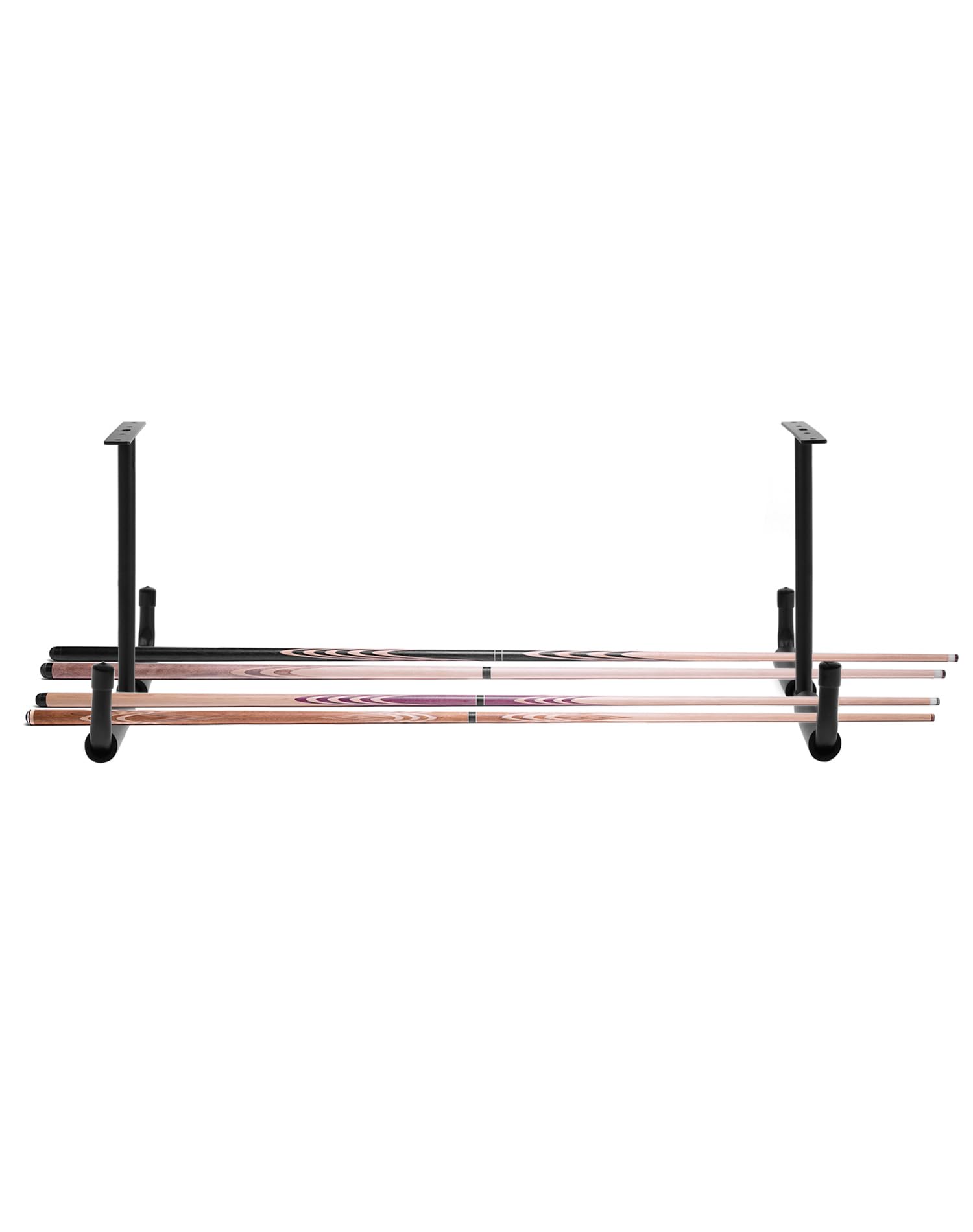 Lot De 2 Supports Universels Pour Canne à Pêche / Bâtons - Montage Mur Ou Plafond - Jusqu'à 6 Cânes - QWORK