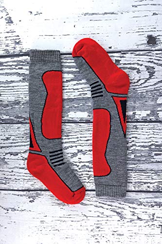 4 Pack Mens Womens Kids Extra Warm Winter Knee High Padded Wool Blend Ski Socks4