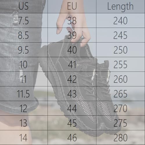 Zenfaze Orthopedic Shoes for Men, Solid Arch Support Breathable Hollow Mesh with Elastic Laces Non Slip Slip On Hiking Sneakers2