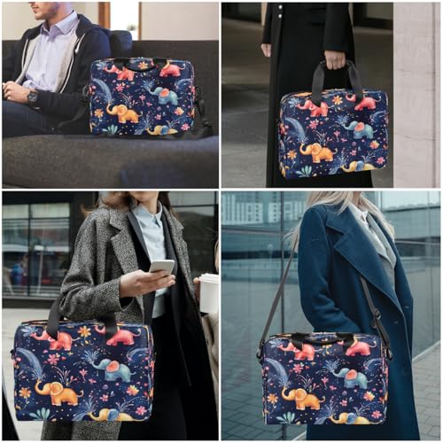 Bolsa para portátil con diseño colorido de elefante miniatura 2